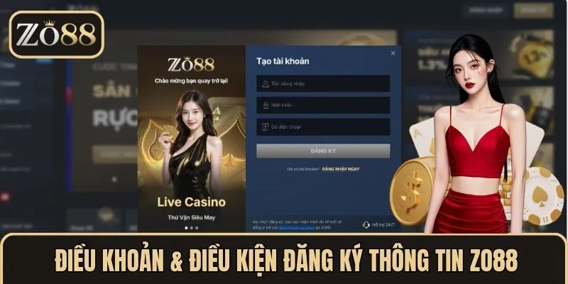 Điều Khoản & Điều Kiện Tại ZO88 - Tìm Hiểu Chi Tiết Và Lợi Ích 1 Điều khoản & điều kiện đăng ký thông tin ZO88